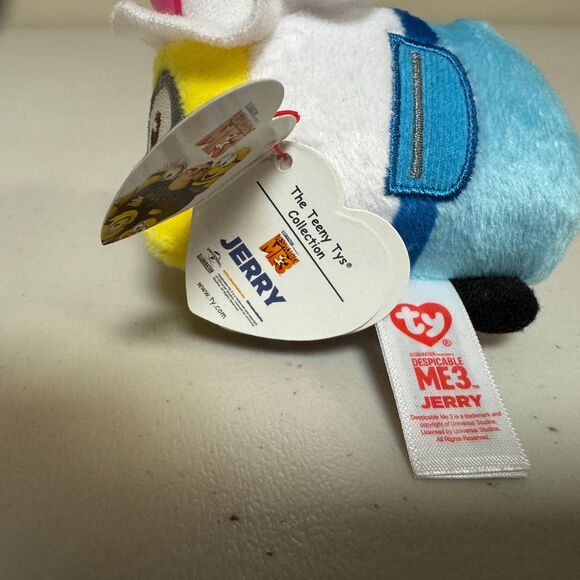 NWT Teeny Ty Jerry Minion Stuffed Plush Mini Toy Despicable Me 3 Soft Small Baby - Picture 3 of 7